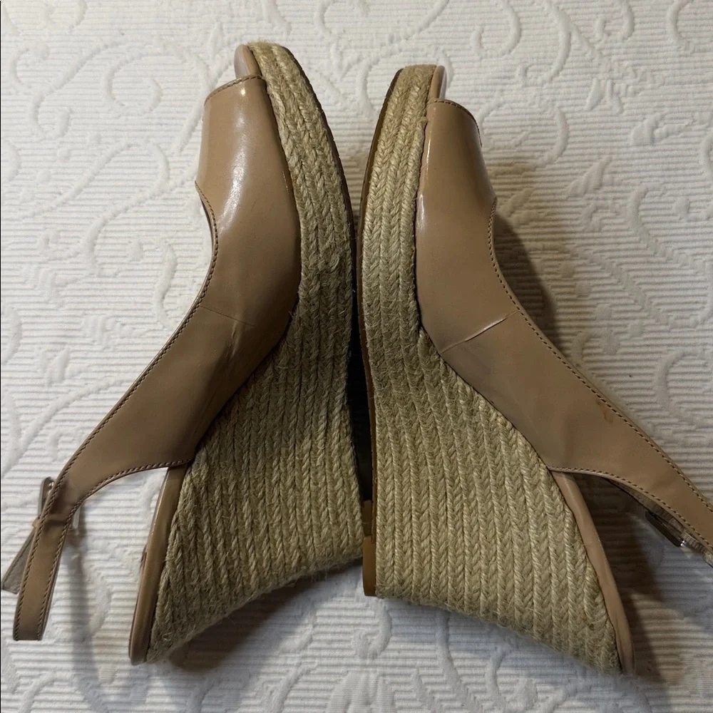 MICHAEL Michael Kors Beige Wedge Espadrille Sandals. 8.5 Sling back.